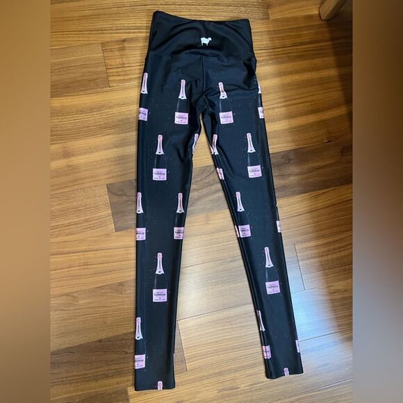 Goldsheep champagne bottle leggings, size XS - Picture 5 of 7